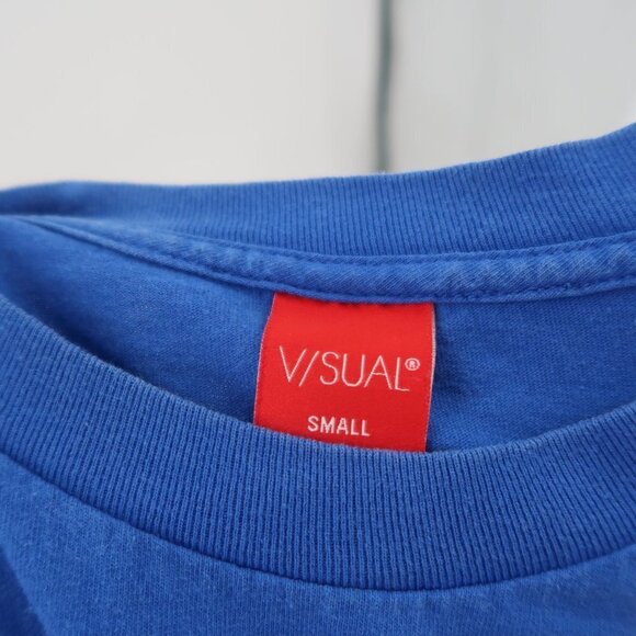 Visual Men's Small Blue Baseball Stadium T-Shirt - Picture 3 of 7